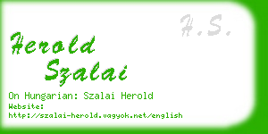herold szalai business card